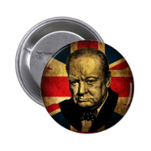 Winston Churchill Pinback Buttons