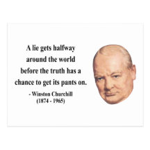 Winston Churchill Quote 11b Postcards