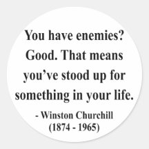 Winston Churchill Quote 3a Sticker