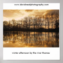 winter afternoon by the river tham... print