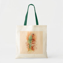 Winter - Alphonse Mucha Art Nouveau Tote Bags