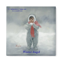 Winter Angel magnets