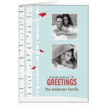 Winter Birch Trees Holiday Custom Photo Cards