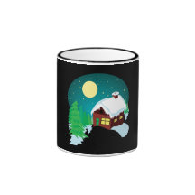 Winter Cabin Coffee Mugs