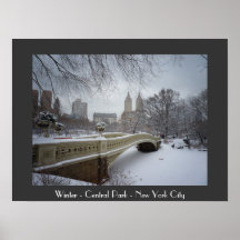 Winter - Central Park - New York City Print