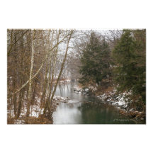 Winter creek photo