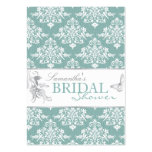 Winter Damask BRS Reminder Notecard Business Card Template