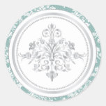 Winter Damask Sticker