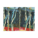 Winter / Fall  Abstract Landscape Art Painting Stretched Canvas Print