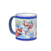 Winter Foxes, Winter Foxes Mug