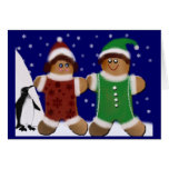 Winter Gingerbread cookies Greeting Cards