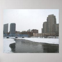 Winter in Downtown Grand Rapids Print