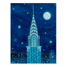 Winter in New York City Postcard