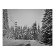 Winter landscape invite