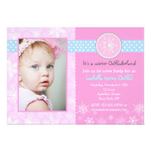 Winter Onederland  Birthday Invitations