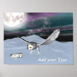 Winter owl Poster