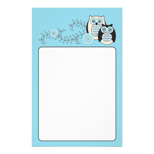 Winter Owls Stationery