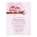 Winter Owls Wedding Custom Invitations