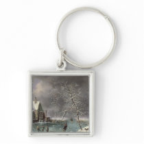 Winter Scene keychains
