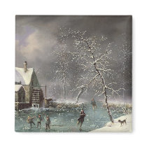 Winter Scene magnets