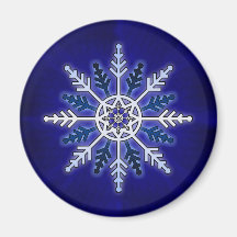 Winter Snowflake Fridge Magnet