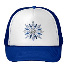 Winter Snowflake Mesh Hats