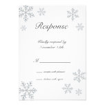 Winter Snowflake RSVP Invitations