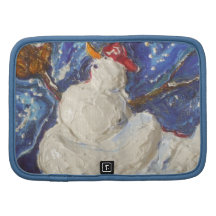 Winter Snowman Art Folio Planner