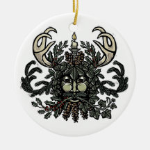 Winter Solstice Green Man Tree Ornament