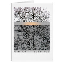 Winter Solstice Trees Greeting Card