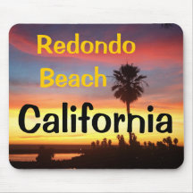 Winter sunset in Redondo Beach, CA Mousepad