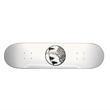 Winter Weather Snow Scene Skate Board