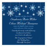 Winter Wedding Snowflakes Invitation