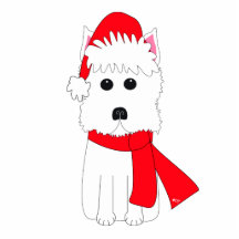 Winter Westie Ornament Photo Cut Outs