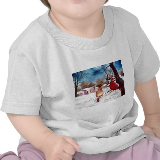 Winters Serenity Cardinal Infant Tshirt