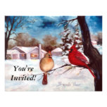 Winters Serenity Cardinal Invitation