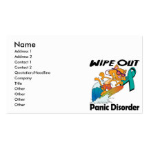 Wipe Out Panic Disorder Business Card Templates