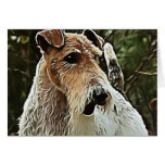 Wire Fox Terrier Card