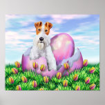 Wire Fox Terrier Easter Posters