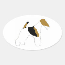 wire fox terrier sticker