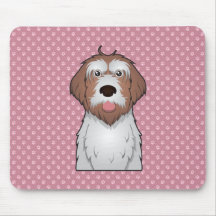 Wirehaired Pointing Griffon Cartoon Mouse Pads