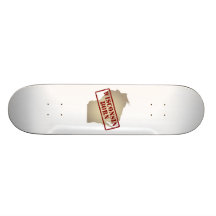 Wisconsin Born - Stamp on Map Custom Skateboard
