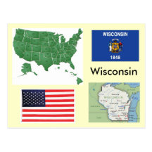 Wisconsin, USA Post Card