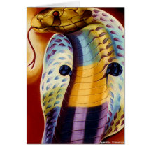 Wisdom - cobra greeting cards