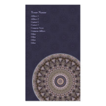 Wisdom Mandala • Vertical Business Card