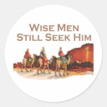 Wise Men Still Seek Him, Christmas Round Stickers