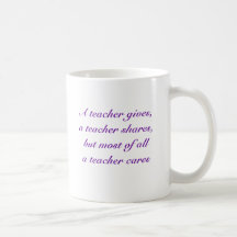 Wise Owl A Teacher Cares Mug