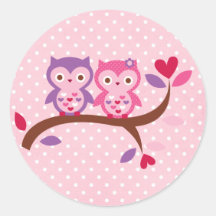 Wise Owl Round Sticker