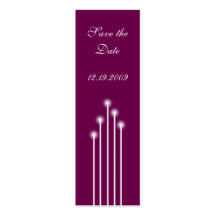 Wishing Flower Save the Date Business Card