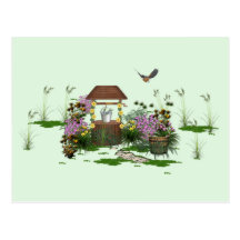 wishing well1 Postcard